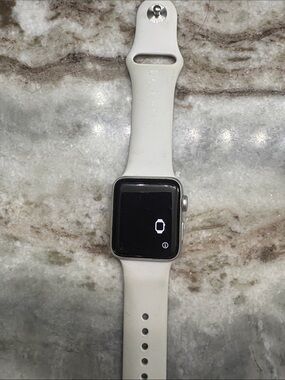 Apple White Smartwatch with Silicone Sport Band